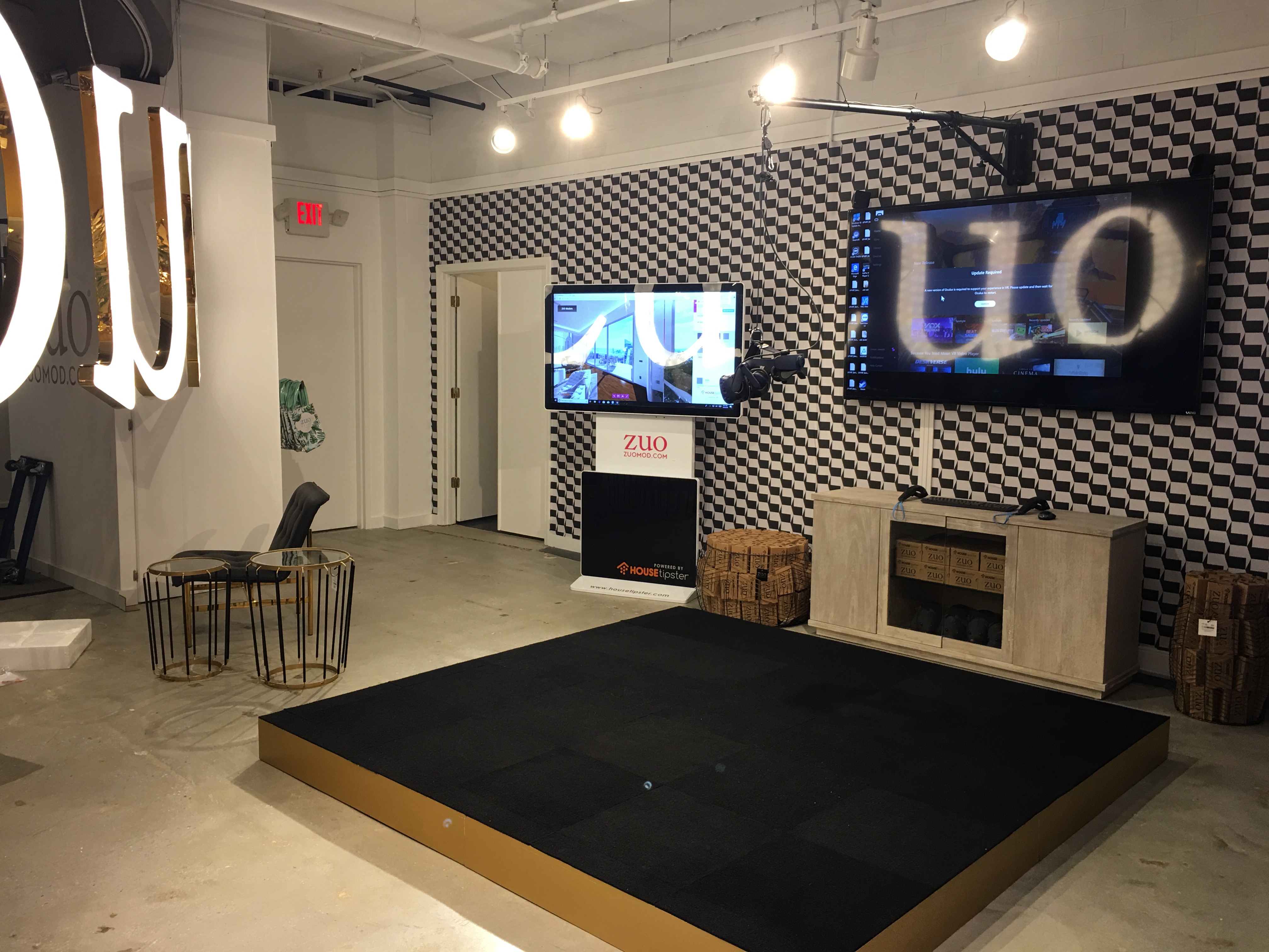 Zuo Brings Vr To Real World Showroom Furniture Today Zuo High Point Market With House Tipster Vr